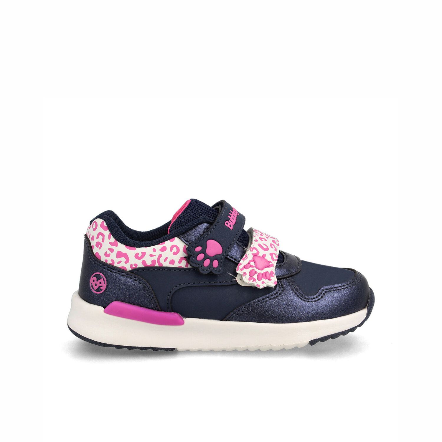 Zapatilla Ni&ntilde;a Bubblegummers Speed Lite Azul Marino - Fucsia image number 0.0
